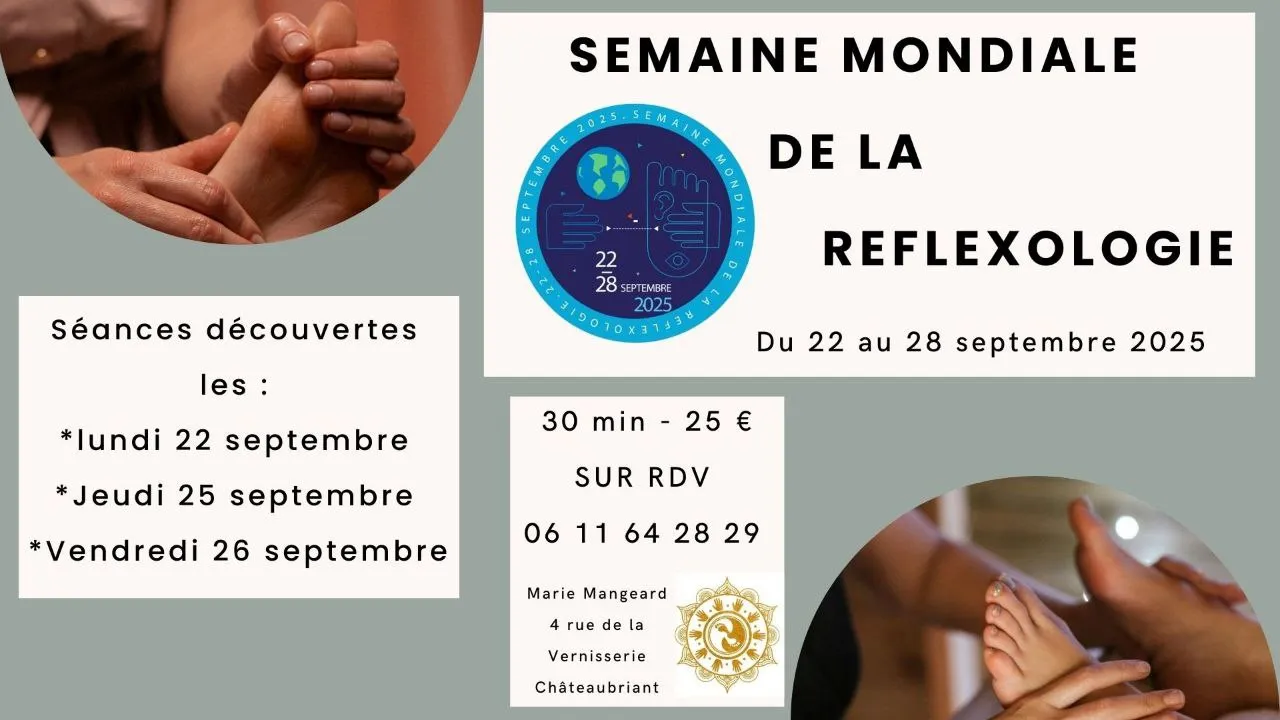 Semaine mondiale de la réflexologie du 22 au 28 septembre 2025 | zoomable